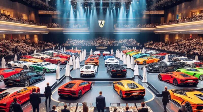 Rarest cars displayed for luxury car auction Dubai in December 2024