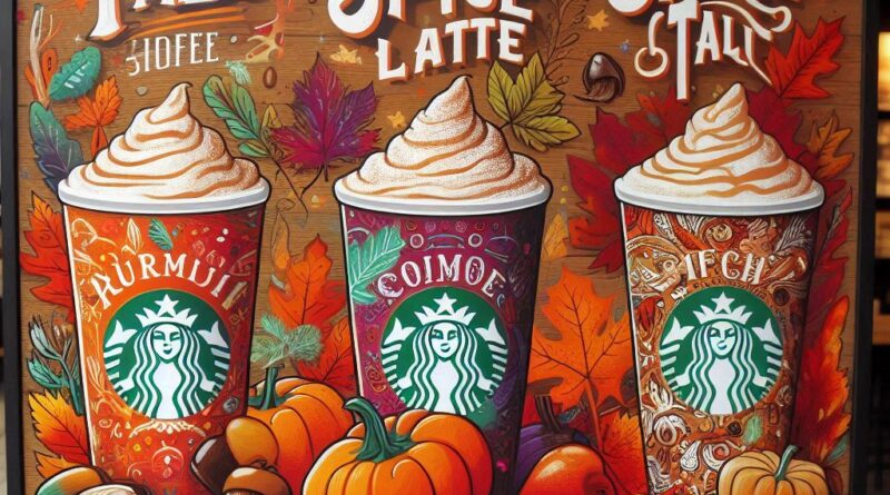 Starbucks Fall 2024 collection featuring Pumpkin Spice Latte, non-dairy drinks, and exclusive merchandise.