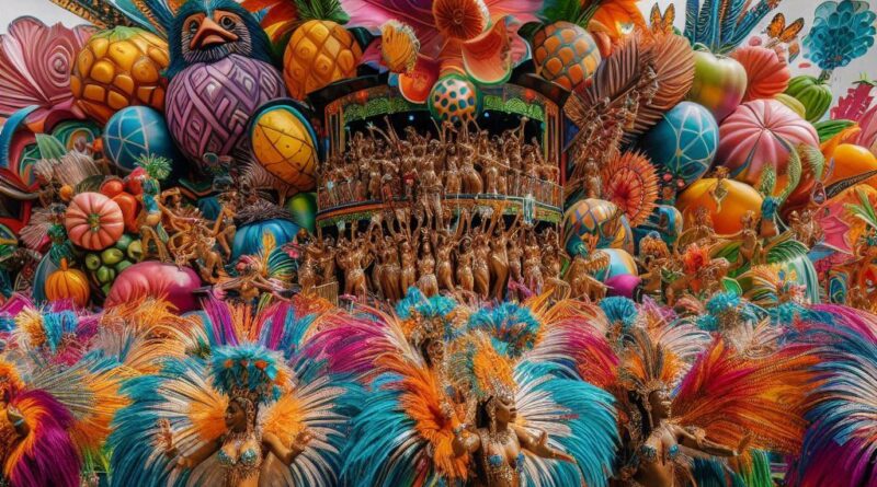 Colorful costumes and lively dancers at the Toronto Caribbean Carnival Parade 2024